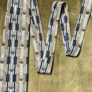 Gino Ponti geometric earth toned tie